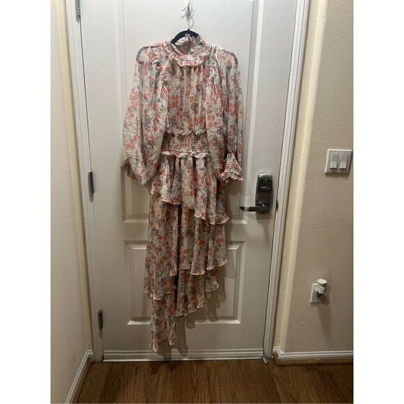 Elliatt Antonia Dress High Neck Midi Dress - in Wildflower Multi  size S NWT$289 - Picture 11 of 12